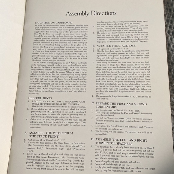 Cut & Assembe a Toy Theater - THE NUTCRACKER BALLET - by Tom Tierney - Picture 4 of 10